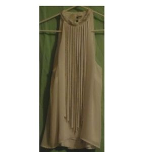 White Fringe Top By Guess